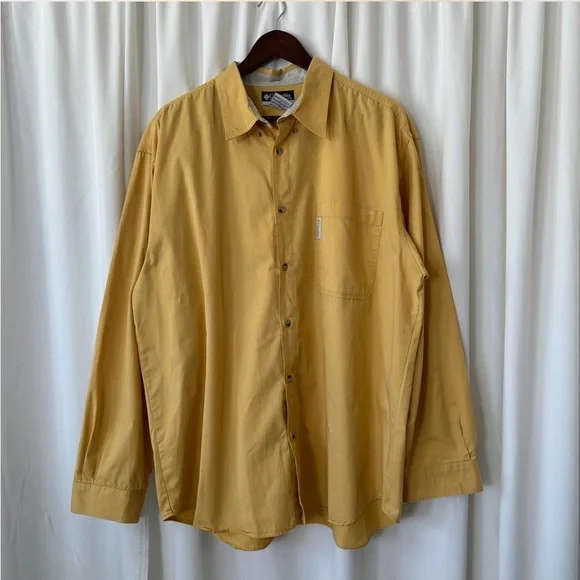 Yellow Columbia Sportswear Company button up shirt. - Picture 2 of 8